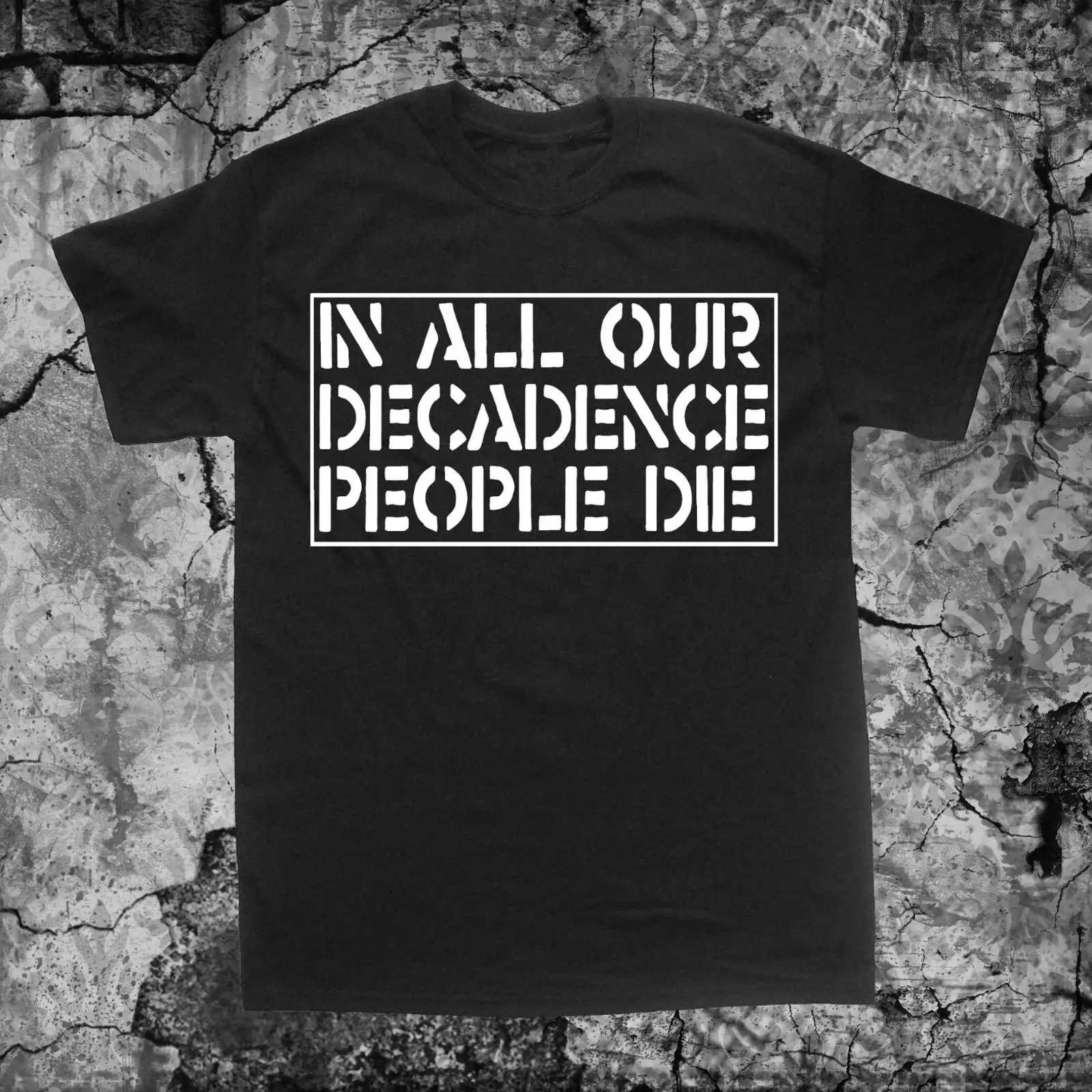 Vintage Fashion Victim - Crass Decadence T Shirt Discharge Leftover