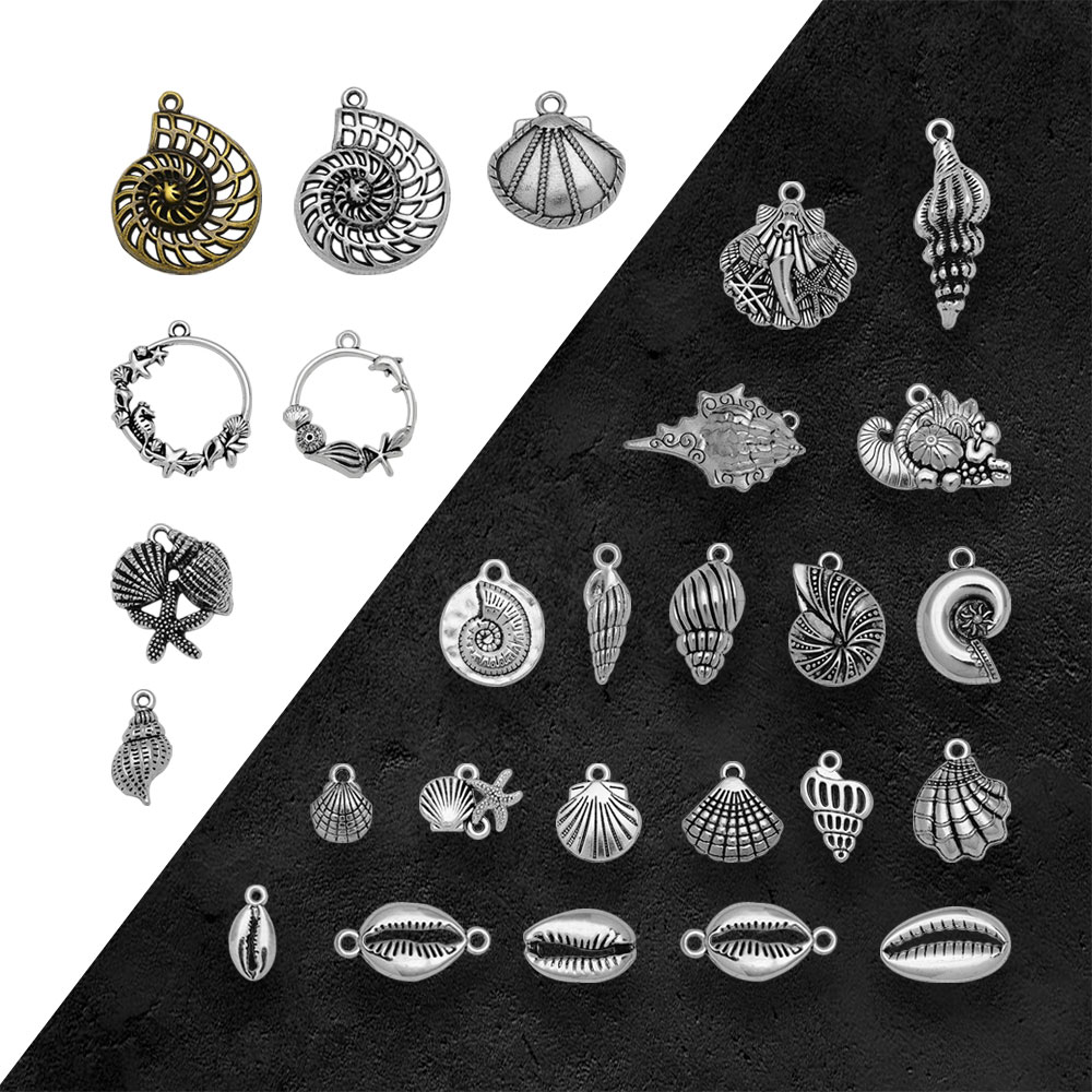 Cổ Mạ Bạc Bãi Biển Vỏ Đồ Đi Bi - đánh giá và giá Vintage Fashion Finds