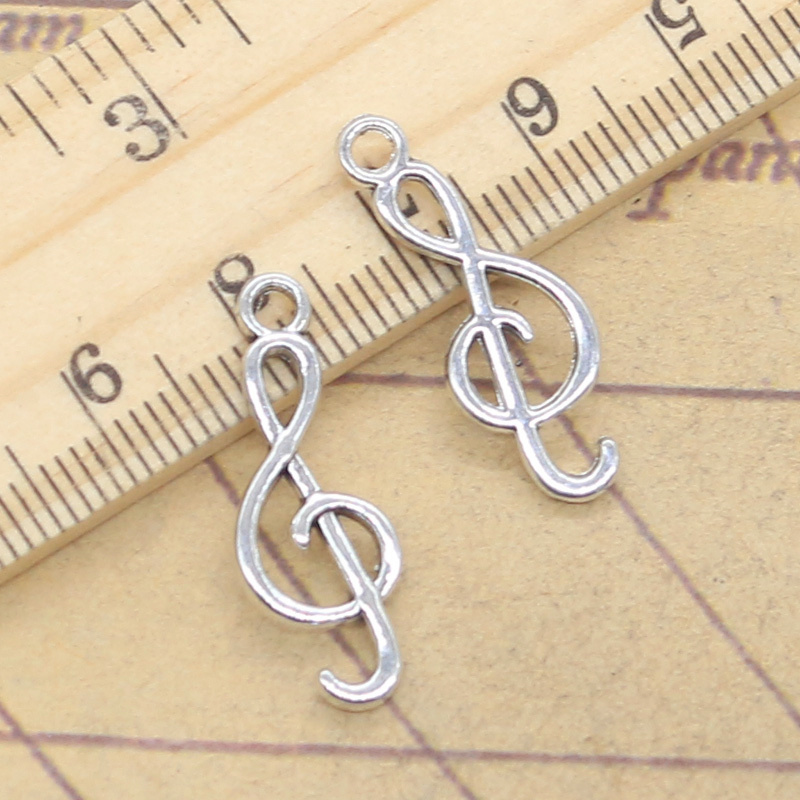 20pcs Charms Musical Note 25x9 - đánh giá và giá Vintage Fashion Finds