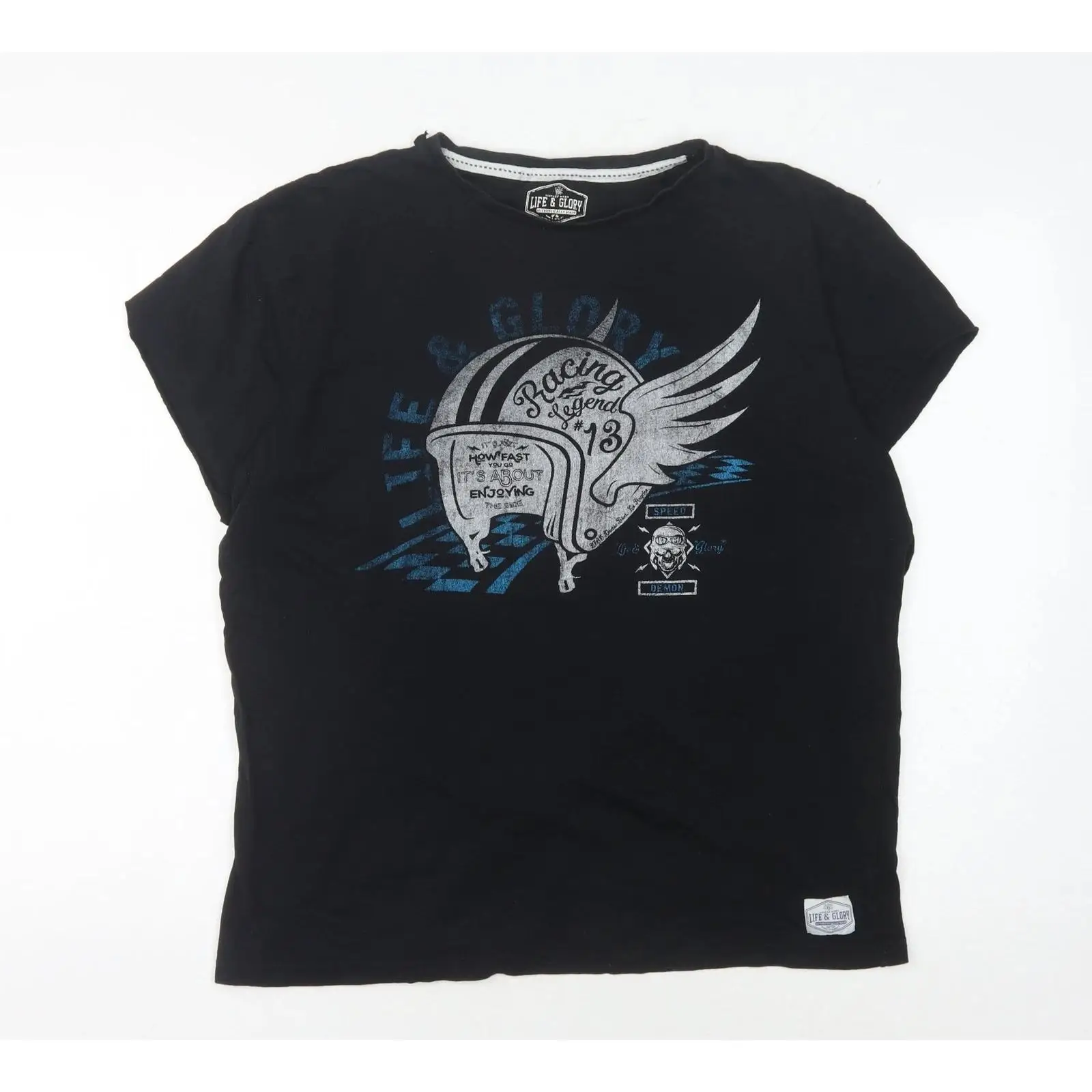Schwarzes T Shirt Herren UK Gr - đánh giá và giá Vintage Fashion Uk