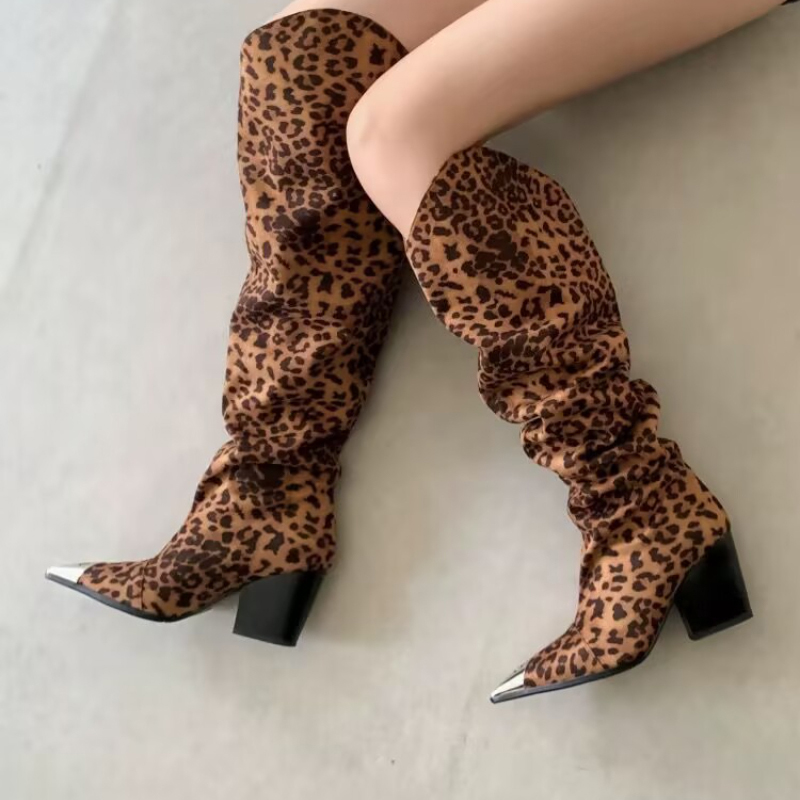 Leopard Print Vintage Pleated  - đánh giá và giá Vintage Y2K