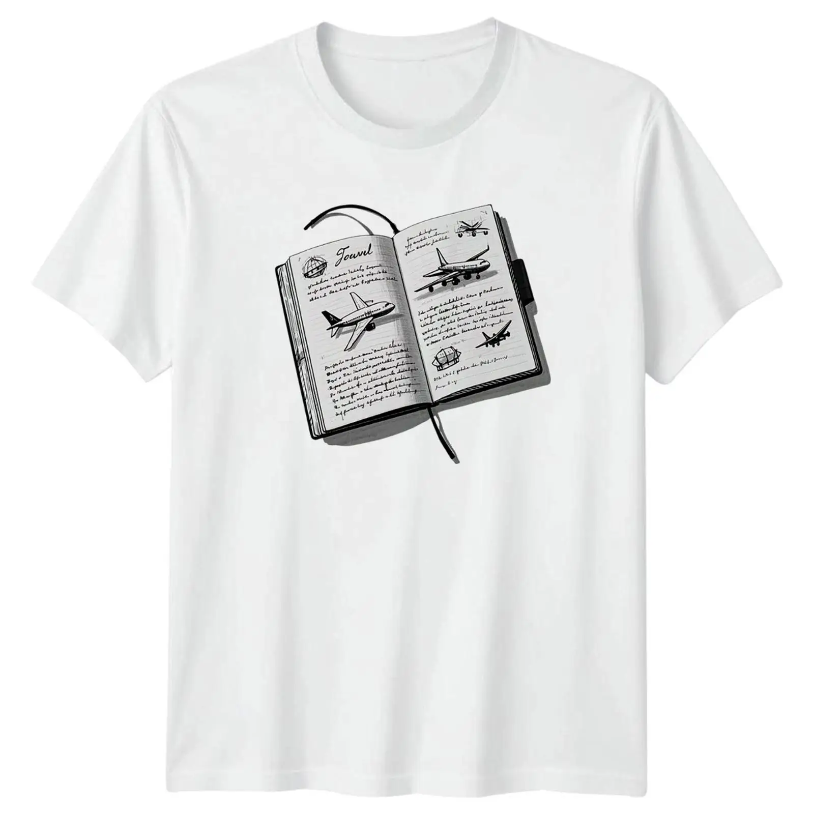 Travel Journal Sketch T Shirt  - đánh giá và giá Vintage Fashion Journal